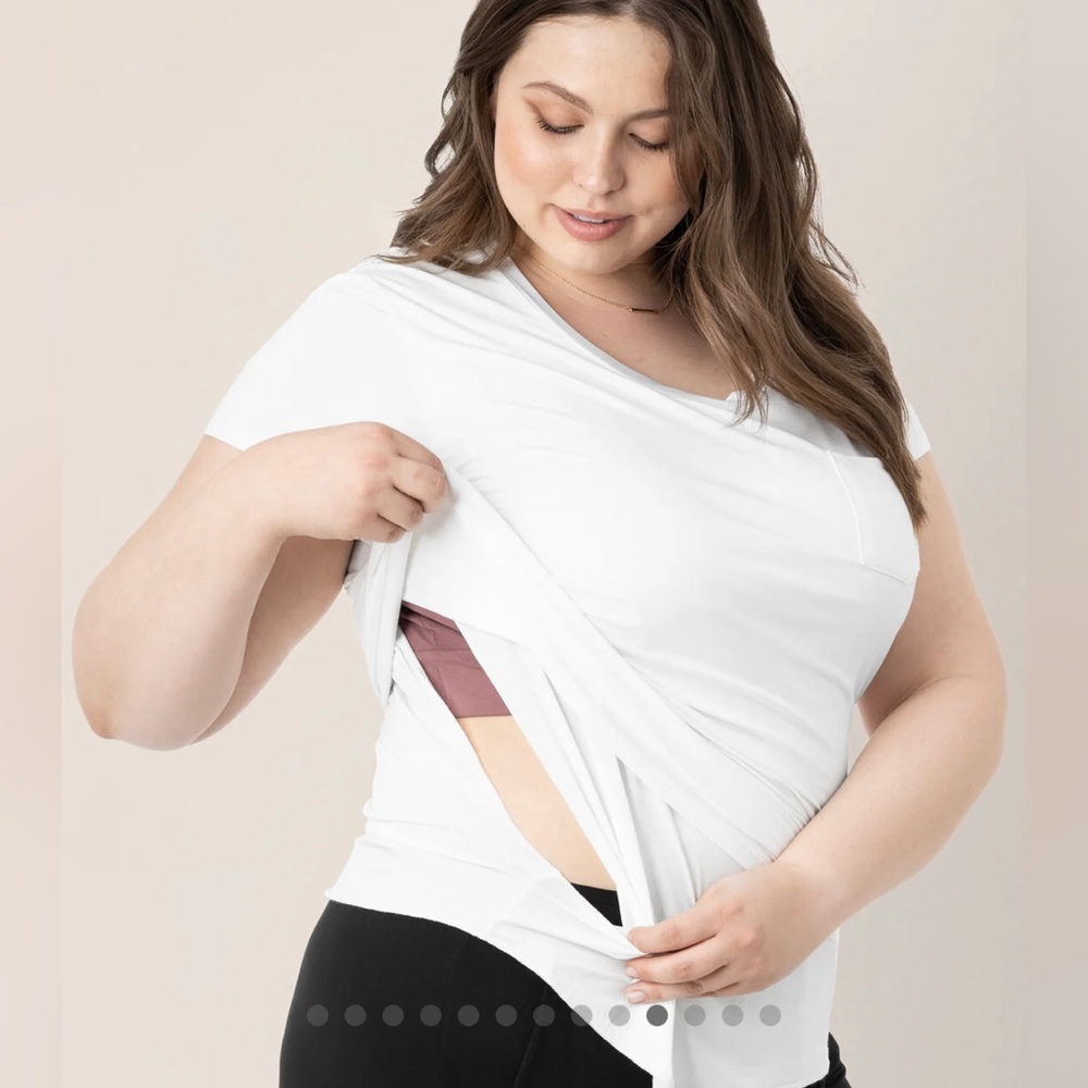 Kindred Bravely everyday nursing maternity tee ivory